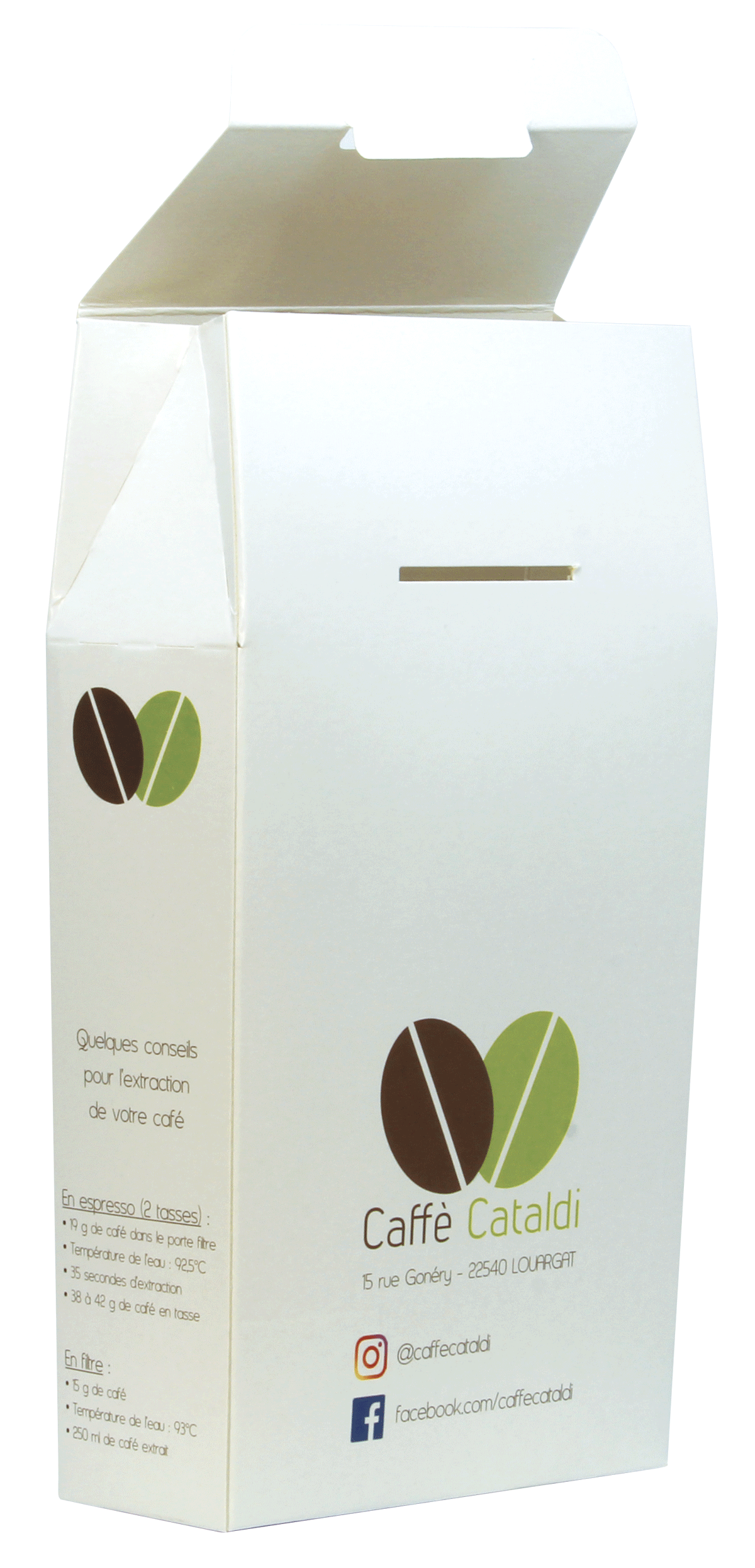 ballotin carton avec languette de fermeture