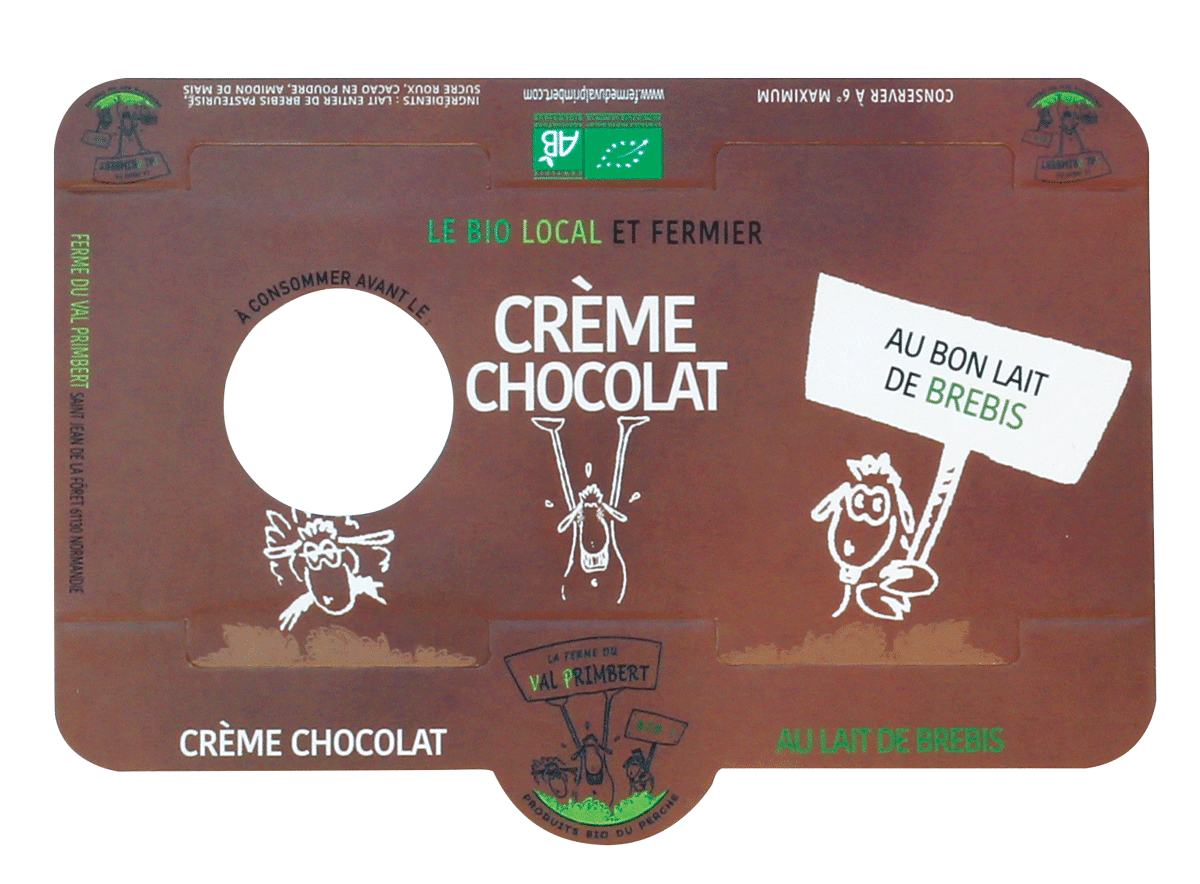 coiffette carton pour creme