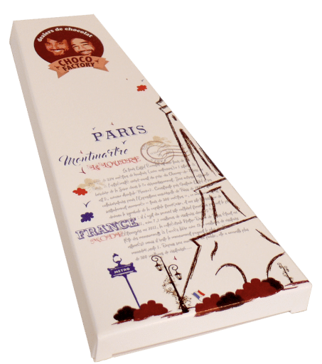 boite carton en forme de tour eiffel