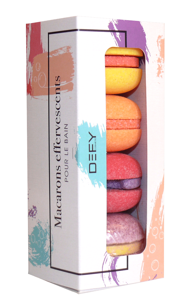 Boite carton à macaron debout