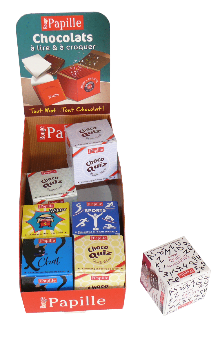 PLV carton pour boite de chocolat