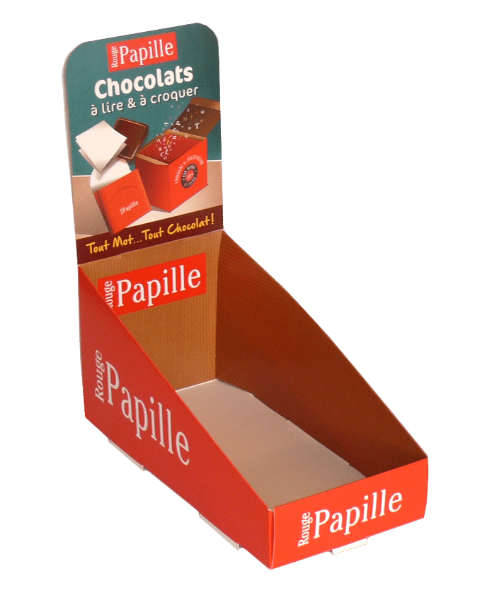 PLV carton pour chocolat