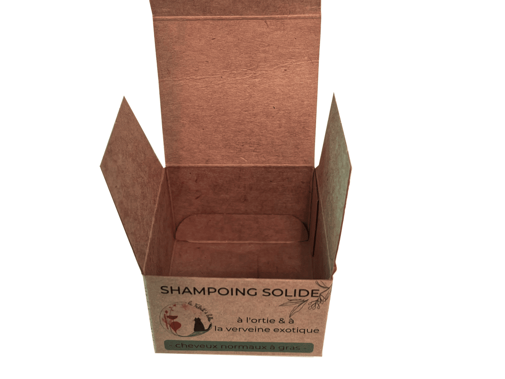 Boite carton kraft pour shampoing solide