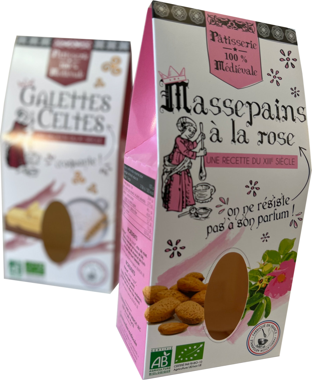 Ballotin carton pour Massepains à la rose