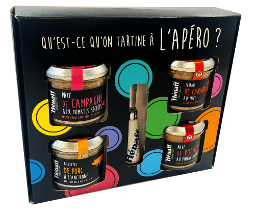 Coffret en carton compact coloré pour produit alimentaire