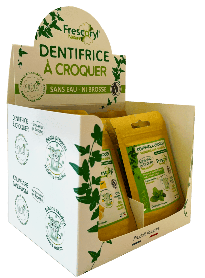 PLV de comptoir en carton